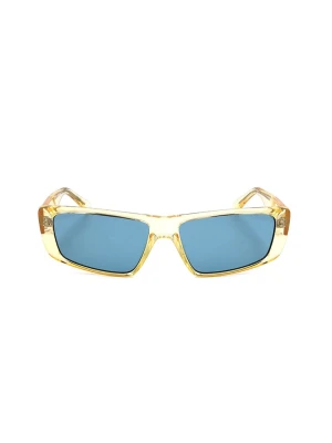 Guess Okulary przeciwsłoneczne unisex w kolorze żółtym rozmiar: 58
