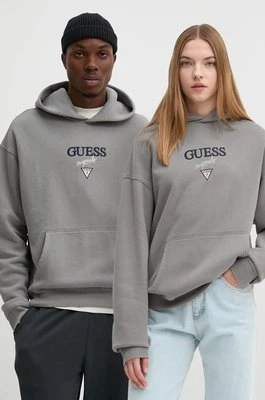 Guess Originals bluza kolor szary z kapturem z aplikacją M4BQ29 K9V31