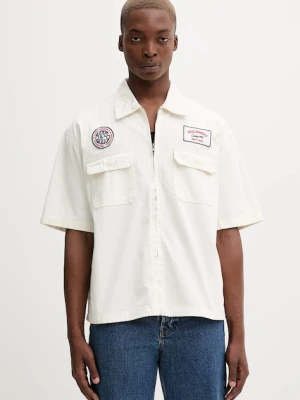 Guess Originals koszula jeansowa męska kolor beżowy regular z kołnierzykiem klasycznym M5YH70 WGCV6