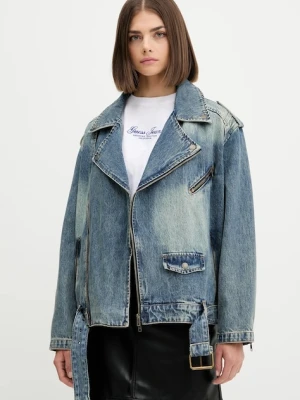 Guess Originals kurtka jeansowa kolor niebieski przejściowa oversize W5YN70 D4XYZ
