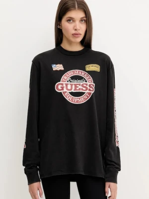 Guess Originals longsleeve bawełniany kolor czarny M5YI56 K8FQ4
