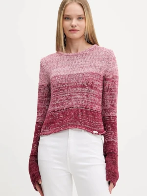 Guess Originals sweter bawełniany damski kolor różowy W5BR68 Z3HM1