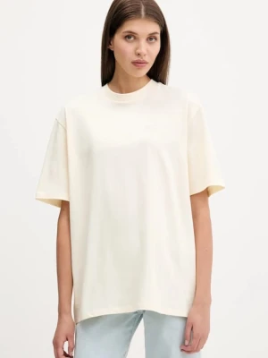 Guess Originals t-shirt bawełniany damski kolor beżowy M5YI54 K8FQ4
