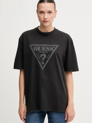 Guess Originals t-shirt bawełniany damski kolor czarny M5GI10 K8FQ4