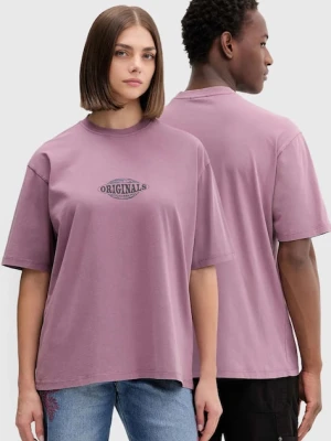 Guess Originals t-shirt bawełniany kolor bordowy z nadrukiem M5BI46 K8FQ4