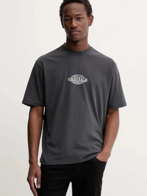 Guess Originals t-shirt bawełniany kolor szary z nadrukiem M5BI46 K8FQ4
