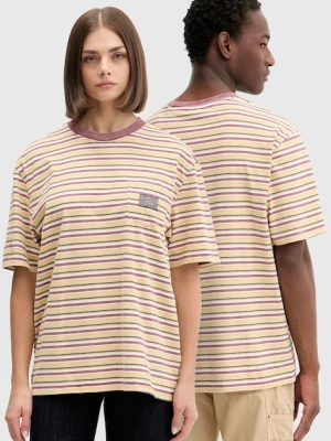 Guess Originals t-shirt bawełniany kolor żółty wzorzysty M5BI18 K8FQ4