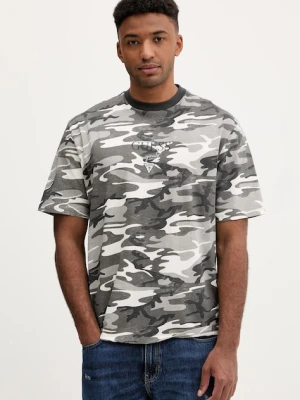 Guess Originals t-shirt bawełniany męski kolor szary wzorzysty M5GI69 K8FQ4