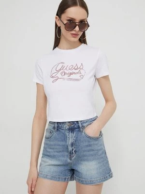 Guess Originals t-shirt damski kolor biały