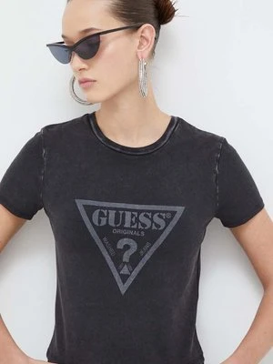 Guess Originals t-shirt damski kolor czarny