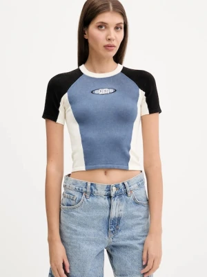 Guess Originals t-shirt damski kolor niebieski W5YR44 Z2YJ2