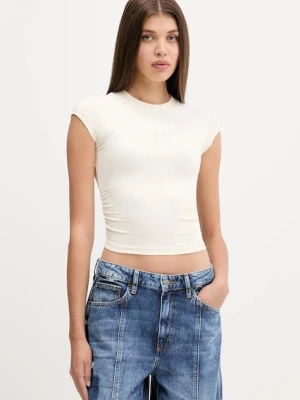 Guess Originals t-shirt VINTAGE damski kolor beżowy W5YI43 J1314