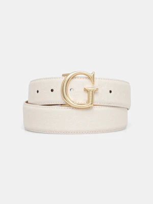 Guess pasek ALDINA damski kolor biały BW9241 P5335