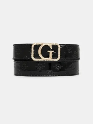 Guess pasek ARNELA damski kolor czarny BW9230 P5235