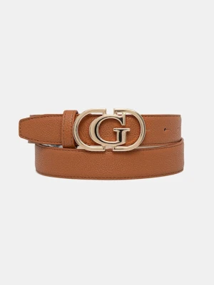 Guess pasek CALEDRA damski kolor brązowy BW9269 P5330