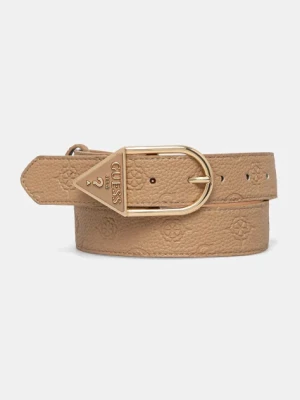 Guess pasek CRESIDIA damski kolor beżowy BW9223 P5235