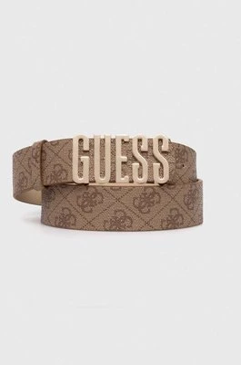 Guess pasek NOELLE damski kolor beżowy BW9126 P4235