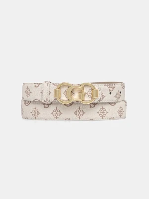 Guess pasek damski kolor beżowy BW9244 P5330