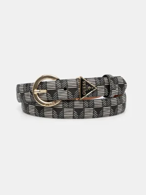 Guess pasek damski kolor czarny BW9178 P4425