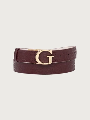 Guess pasek damski TAMARA bordowy