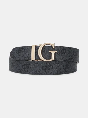 Guess pasek dwustronny CALISTA damski kolor szary BW9266 P5330