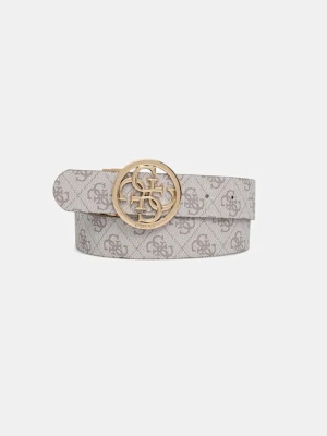Guess pasek dwustronny NOELLE damski kolor beżowy BW9166 P4235