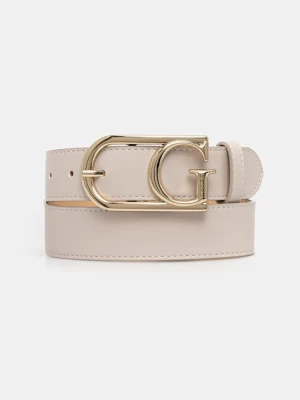 Guess pasek EVAINE damski kolor beżowy BW9200 P5135