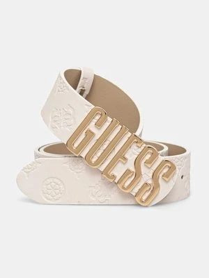 Guess pasek GERTY damski kolor beżowy BW9196 P5135