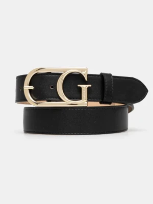 Guess pasek LORELEI damski kolor czarny BW9228 P5235