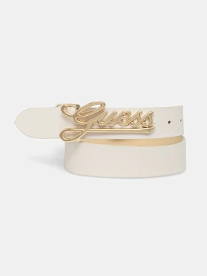 Guess pasek MELISANDRA damski kolor beżowy BW9250 P5335