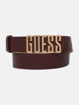 Guess pasek MERIDIAN damski kolor bordowy BW9113 P4235