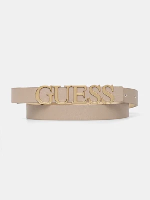 Guess pasek MIMINA damski kolor beżowy BW9257 P5320