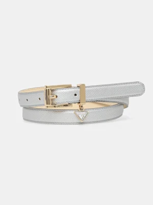 Guess pasek ROSALBA damski kolor srebrny BW9256 P5325