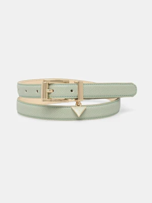 Guess pasek ROSALBA damski kolor zielony BW9256 P5325
