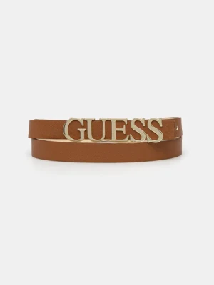 Guess pasek SANSA damski kolor brązowy BW9231 P5235