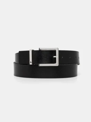 Guess pasek skórzany AUGSBURG męski kolor czarny BMAUGL P5130