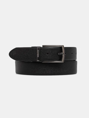 Guess pasek skórzany dwustronny męski kolor czarny BM7823 P5335
