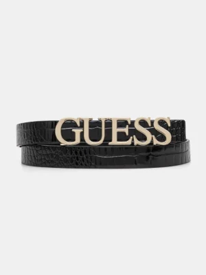 Guess pasek SYLVYE damski kolor czarny BW9206 P5120