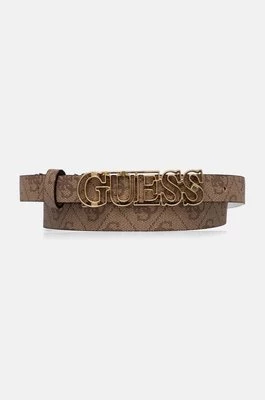 Guess pasek VICTORIA damski kolor beżowy BW9167 P4220