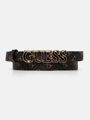 Guess pasek VICTORIA damski kolor brązowy BW9167 P4220