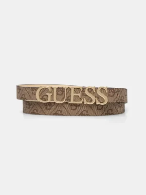 Guess pasek ZAMIRA damski kolor beżowy BW9204 P5120