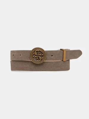 Guess pasek zamszowy damski kolor beżowy W5BZ11 L0491