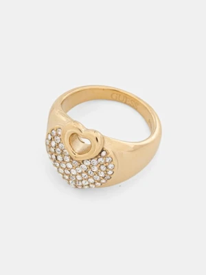 Guess pierścionek CRAZY IN LOVE JUBR05 215JW