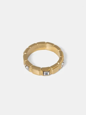 Guess pierścionek damski ze stali nierdzewnej ACE OF DIAMONDS