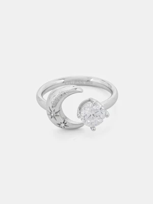 Guess pierścionek damski ze stali nierdzewnej AURORA