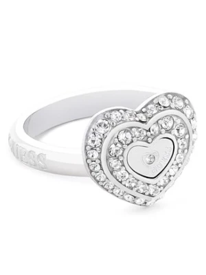 Guess Pierścionek JUBR04 034JW Srebrne rodowanie