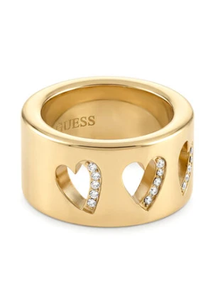 Guess Pierścionek JUBR06 086JW Złoty