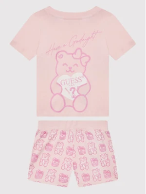 Guess Piżama H1BT07 K8HM0 Różowy Regular Fit