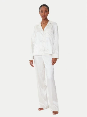 Guess Piżama O5BX05 W4732 Écru Regular Fit Kremowy