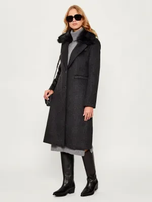 GUESS Płaszcz KAROLE | z dodatkiem wełny